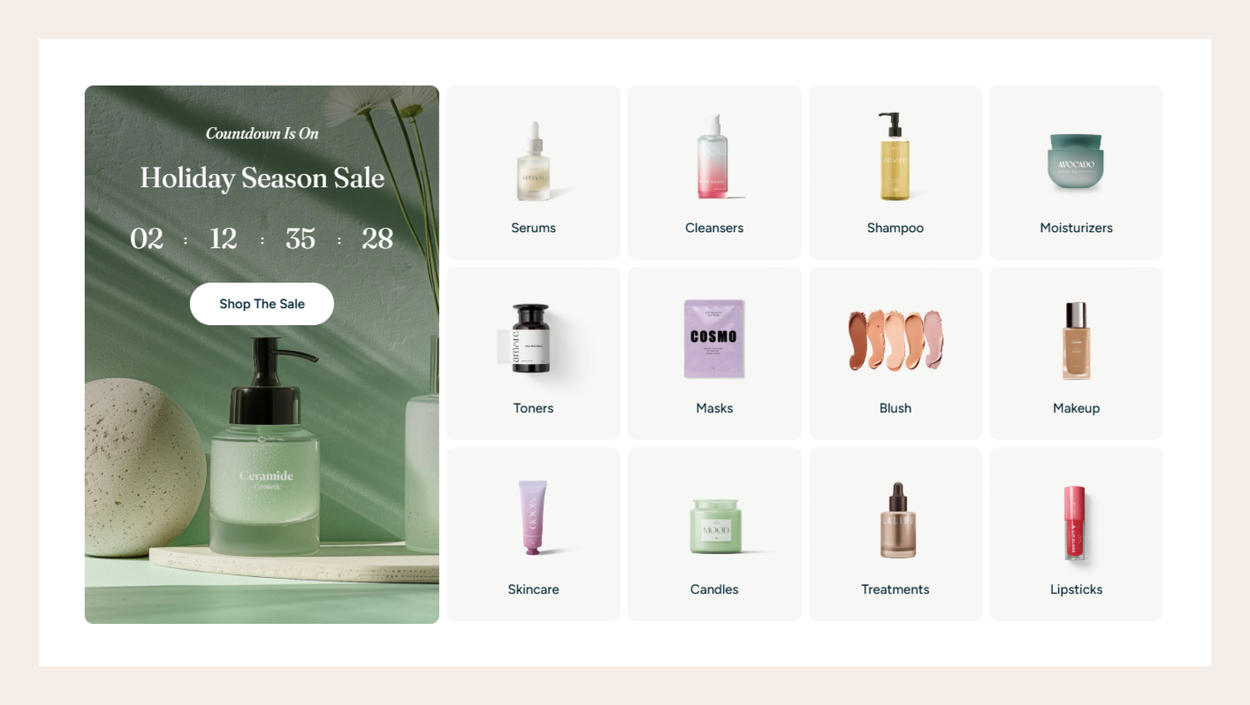 Featured countdown timer