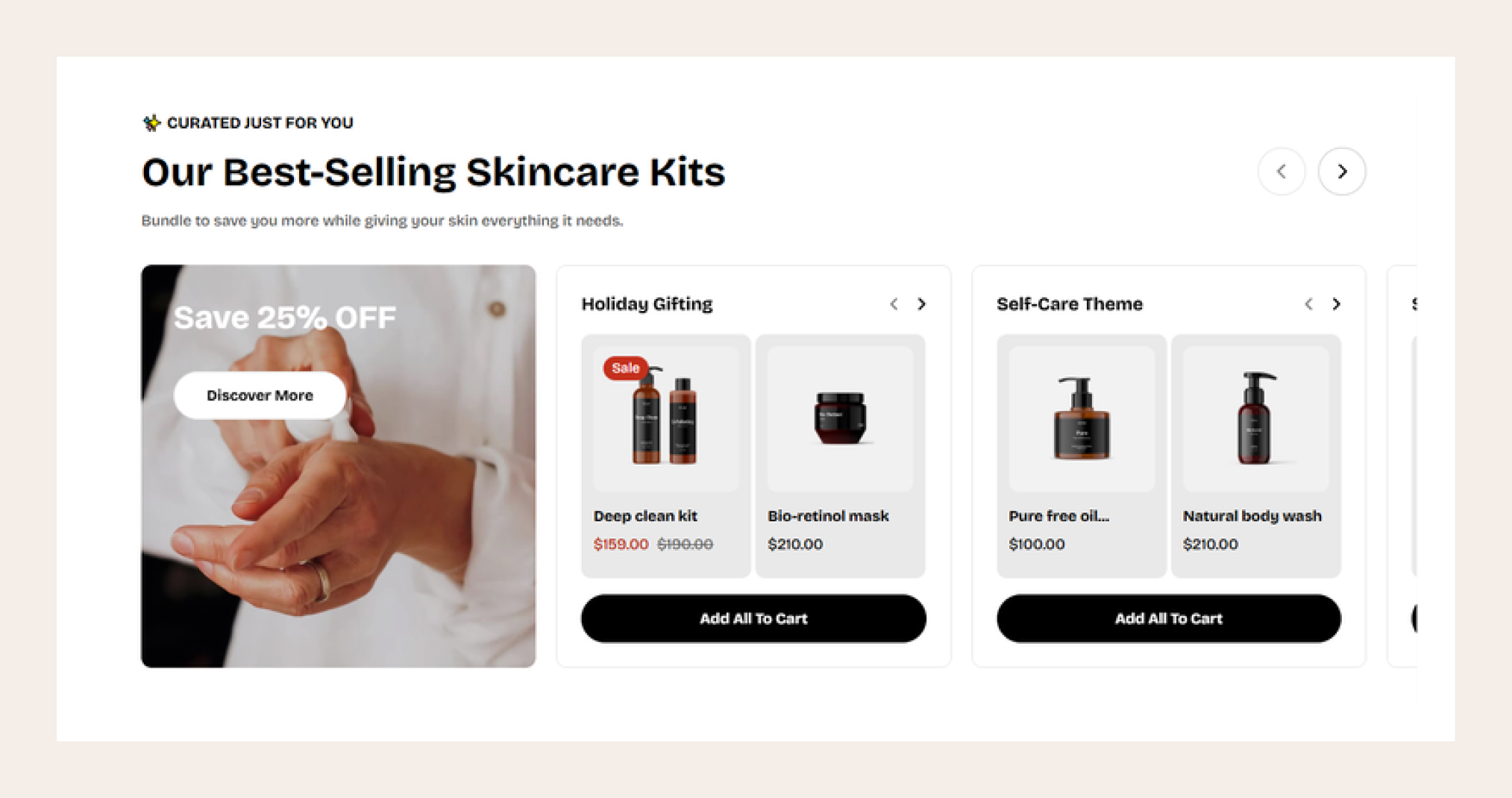Multiple product bundles