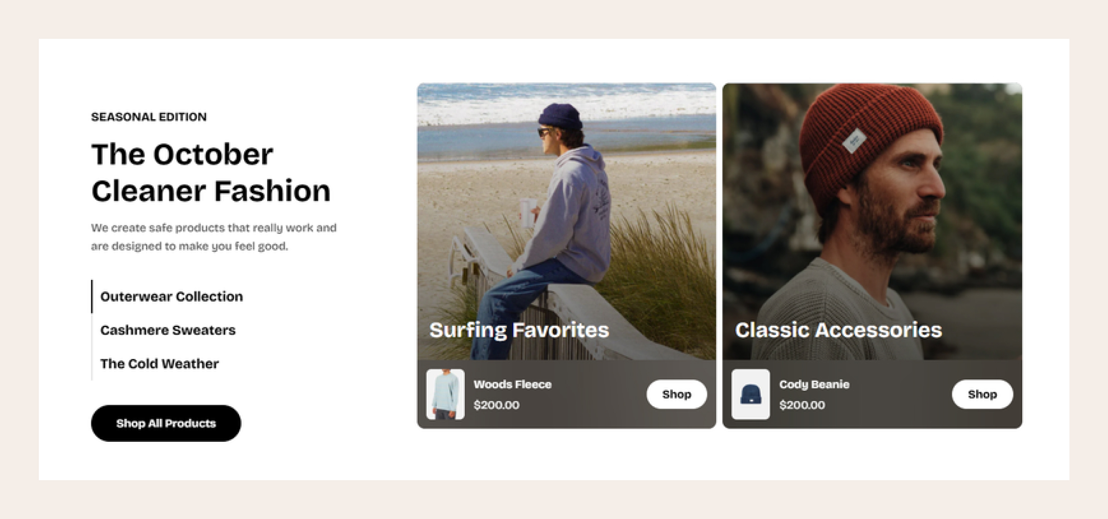Featured products tab