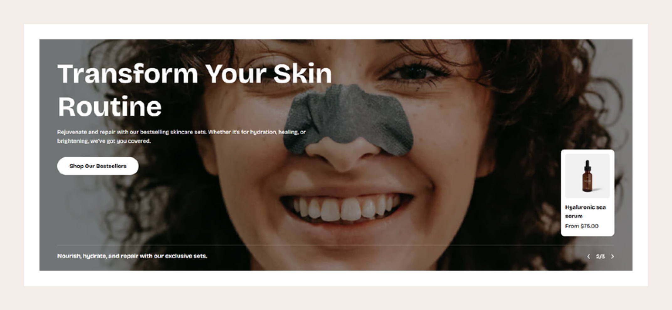 Slideshow with product
